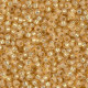Miyuki seed beads 8/0 - Silverlined alabaster dyed light amber 8-578
